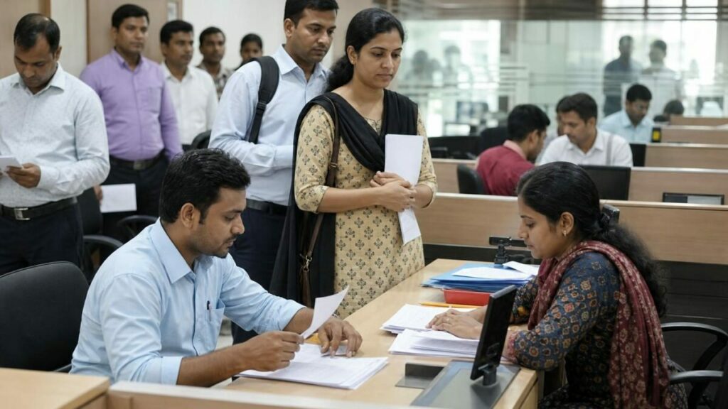 ಇನ್ಸ್ಟಿಟ್ಯೂಟ್ ಆಫ್ ಬ್ಯಾಂಕಿಂಗ್ ಪರ್ಸನಲ್ ಸೆಲೆಕ್ಷನ್ (IBPS) ಆಫೀಸ್ ಅಸಿಸ್ಟೆಂಟ್ (ಮಲ್ಟಿಪರ್ಪಸ್), ಆಫೀಸರ್ ಸ್ಕೇಲ್-I, ಆಫೀಸರ್ ಸ್ಕೇಲ್-II ಮತ್ತು ಆಫೀಸರ್ ಸ್ಕೇಲ್-III. ಸ್ಕೇಲ್-II ವಿಭಾಗದಲ್ಲಿ ಜನರಲ್ ಬ್ಯಾಂಕಿಂಗ್ ಆಫೀಸರ್, ಐಟಿ ಆಫೀಸರ್, ಚಾರ್ಟರ್ಡ್ ಅಕೌಂಟೆಂಟ್, ಲಾ ಆಫೀಸರ್, ಟ್ರೆಷರಿ ಮ್ಯಾನೇಜರ್, ಮಾರ್ಕೆಟಿಂಗ್ ಆಫೀಸರ್ ಮತ್ತು ಅಗ್ರಿಕಲ್ಚರಲ್ ಆಫೀಸರ್ ವಿಶೇಷತೆಗಳಿವೆ; ಸ್ಕೇಲ್-IIIಗೆ ಸೀನಿಯರ್ ಮ್ಯಾನೇಜರ್ ಉಲ್ಲೇಖಿಸಲಾಗಿದೆ. recruitment